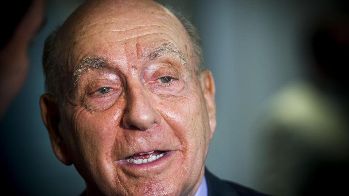 Dick Vitale speaks to the media during a press conference before the Dick Vitale Gala on Friday evening at the Ritz-Carlton Hotel in Sarasota.