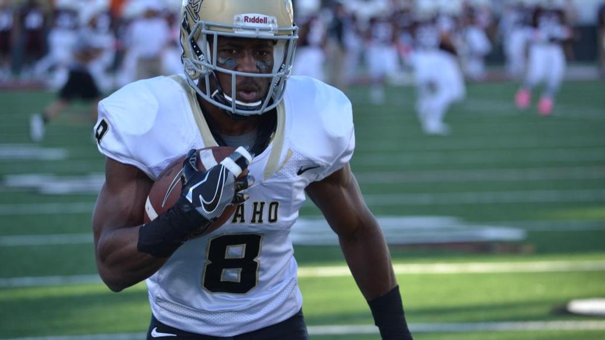 Southeast High alum Jacob Sannon plays wide receiver for Idaho this year, and is set to play in Thursday's Famous Idaho Potato Bowl.